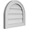 Ekena Millwork Round Top Surface Mount PVC Gable Vent w/ 2"W x 1-1/2"P Brickmould Frame, 18"W x 16"H GVPRT18X1602SN - alternate 5